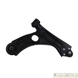 Bandeja da suspenso - Perfect - Chevrolet Onix Hatch Effect 1.4 8V SPE/4 cmbio manual Flex 4P de 2014 at 2016 - Onix/Prisma 2012 at 2019 - Cobalt 2011 at 2020 - com piv e bucha - inferior - lado do passageiro - cada (unidade) - BDJ9854