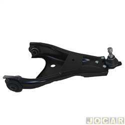 Bandeja da suspenso - Perfect - <b>Renault Duster Expression 4X2 1.6 16V SCe Flex 4P de 2016 at 2020</b> - Duster/Oroch 2011 at 2021 - com piv - dianteira - inferior - lado do passageiro - cada (unidade) - BDJ9868