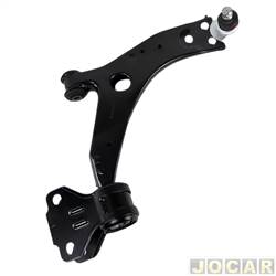 Bandeja da suspenso - Allen - <b>Ford Focus Hatch Titanium Plus 2.0 16V PowerShift Flex de 2013 at 2015</b> - Focus 2013 at 2016 - com piv e bucha - lado do passageiro - cada (unidade) - 74030