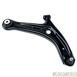 Bandeja da suspenso - Allen - <b>Ford Fiesta Hatch Titanium Plus 1.6 16V PowerShift Flex 4P - New Fiesta de 2016 at 2018</b> - New Fiesta 2010 at 2018 - Ka/Ka+ 2014 at 2018 - com piv e bucha - lado do passageiro - cada (unidade) - 74032