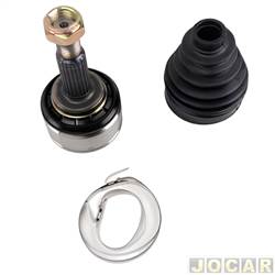 Junta homocintica - Drivetec - <b>Renault Sandero Stepway Rip Curl 1.6 16V Hi-Flex de 2012 at 2014</b> - Logan/Sandero 1.6 16V 2007 at 2013 - lado roda - lado do passageiro/motorista - cada (unidade) - 74204