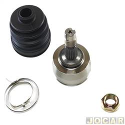 Junta homocintica - Autotec - <b>Fiat Palio Hatch Attractive 1.0 8V Flex 4P de 2011 at 2017</b> - Palio/Uno 1.0 2010 em diante - lado roda - sem ABS - cada (unidade) - 70211