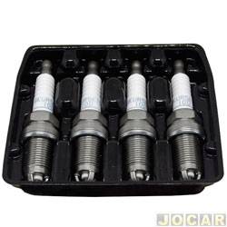 Vela de ignio - NGK - <b>Volkswagen Fox 1.6 8V SP Total Flex 4P de 2004 at 2007</b> - Fox 1.0/1.6 8v (RSH/EA111) 2003 em diante - Golf 1.6 8v (RSH/EA111) 1999 em diante - jogo - BKUR5ETC-10D