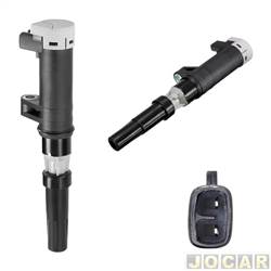 Bobina de ignio - Hella - <b>Renault Kangoo Express 1.6 16V Hi-Flex com porta lateral de 2010 at 2017</b> - Clio/Logan/Sandero/Mgane/Scnic/Kangoo 1.6 16v - 2.0 16V - cada (unidade) - HBI0021