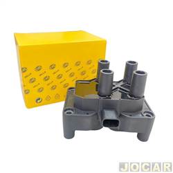 Bobina de ignio - Hella - <b>Ford EcoSport XLS 1.6 8V Flex de 2007 at 2012</b> - Courier 1.6 2007 at 2013 - Fiesta 1.0/1.6 2007 at 2010 - cada (unidade) - HBI0071