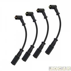 Cabo de vela - NGK - <b>Fiat Palio Hatch Attractive 1.4 8V Flex 4P de 2011 at 2017</b> - Fiat 500/Uno/Palio/Siena/Punto 1.4 8v 2011 em diante - jogo - SC-T64
