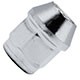 Porca da roda cromada - Ford Fiesta Hatch Class 1.0 mpi 2P de 1998 at 1999 - Fiesta 1996 em diante - Ka 2002 at 2014 - vazada - cromada - cada (unidade)