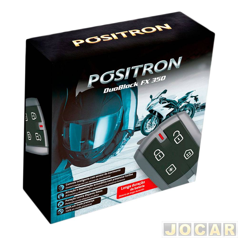 Alarme para motos - Pósitron - DuoBlock G8 FX 350 - universal - cada (unidade) - 012875000