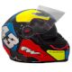 Capacete Moto - FW3 capacetes - GTX 43  com culos - amarelo e azul - n58 - cada (unidade) - 9910358