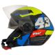 Capacete para motociclista - FW3 - X-open up 43 com culos - amarelo e azul - N60 - cada (unidade) - 9900360