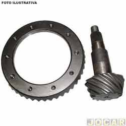 Coroa pinho - Spicer - <b>Chevrolet S10 Cabine Simples LS 4X2 2.4 8V Flexpower de 2012 at 2016</b> - Blazer/S10 1997 em diante - (EIXO 35) (COMP. BA202834 COROA + BA202833 PINHO) - cada (unidade) - BA401231-X