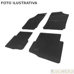 Tapete de borracha - Eqmax - HB20 2012 até 2019 - 4 peças - preto - jogo - 03017801