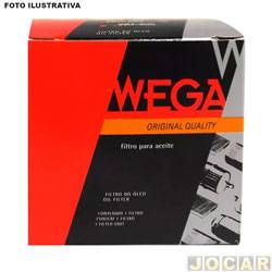 Filtro de óleo - Wega filtros - MB A 200 1.6/2.0 gasolina/flex 2005 em diante - refil - cada (unidade) - WOE308